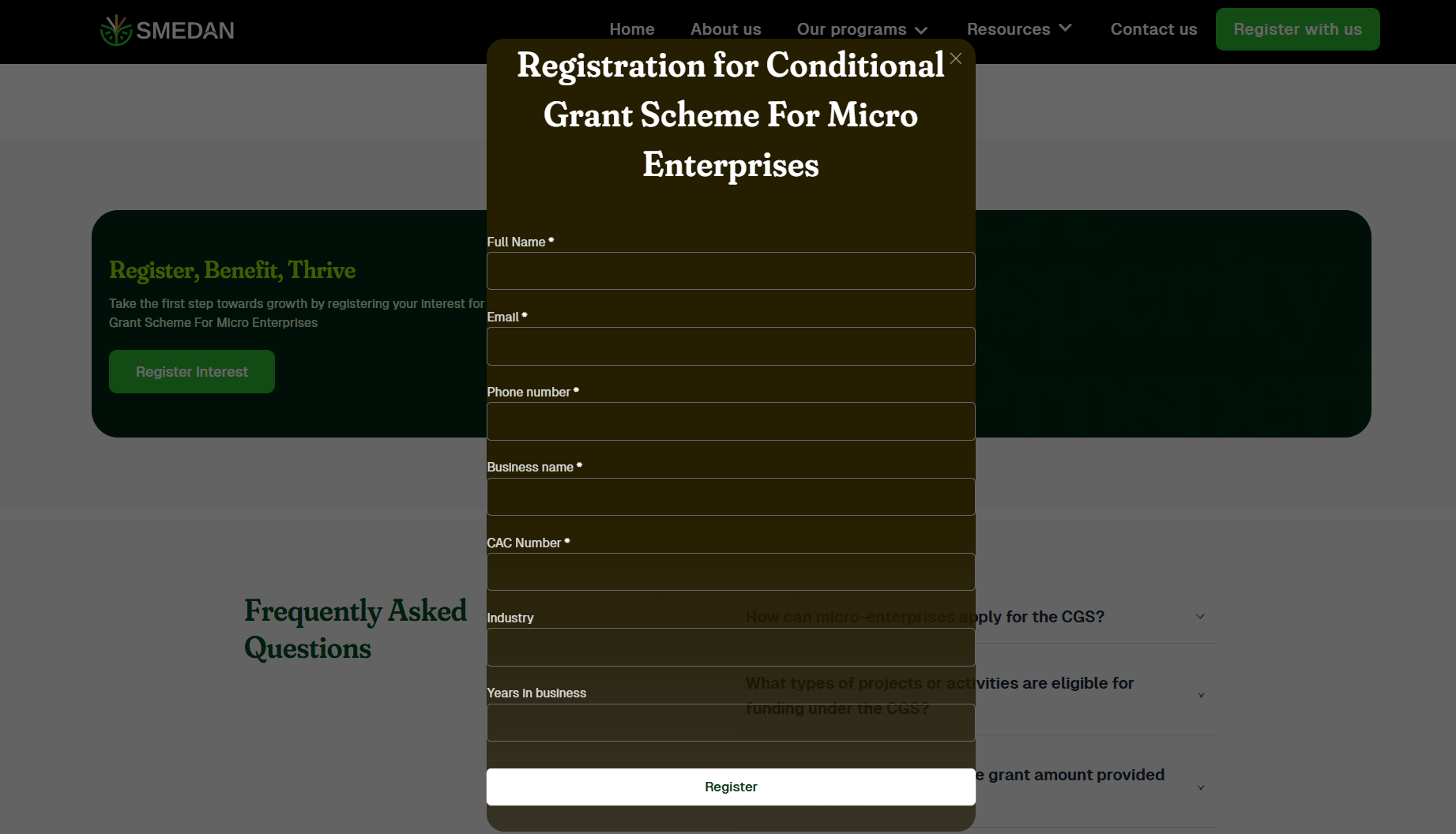 How to Apply for the FG SMEDAN CGS 50k Grant 2026